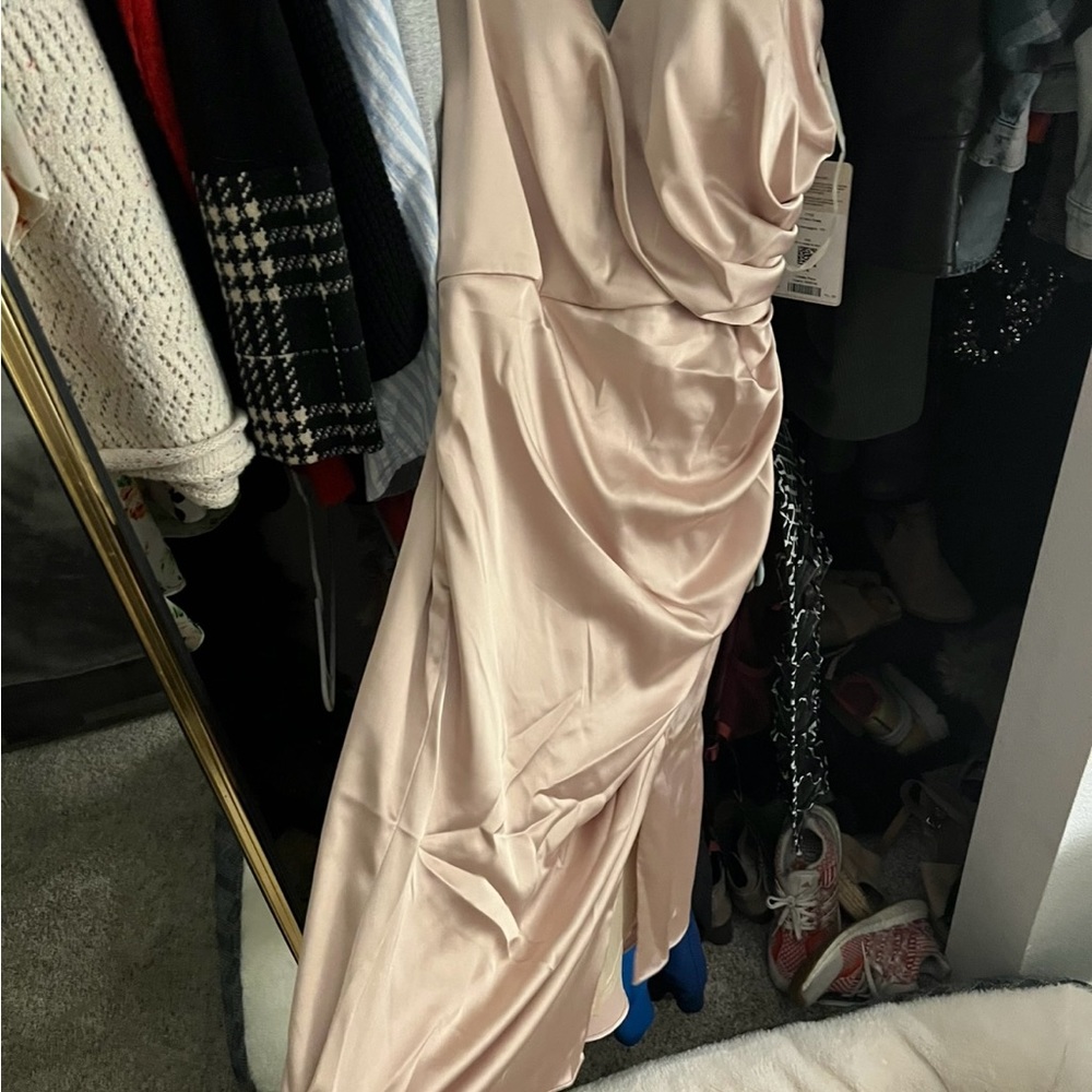 COPY - Revelry Midi Satin Bridesmaids Dress BRAND NEW